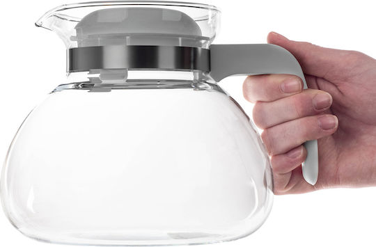 Kadax Ceainic Din Sticlă Alb 1700ml
