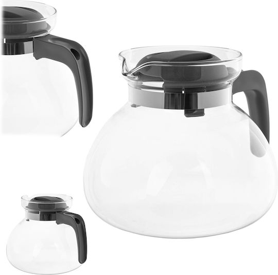 Kadax Чайник Стъклен Сив 1700ml