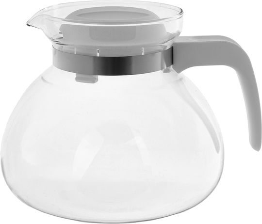 Kadax Ceainic Din Sticlă Alb 1700ml