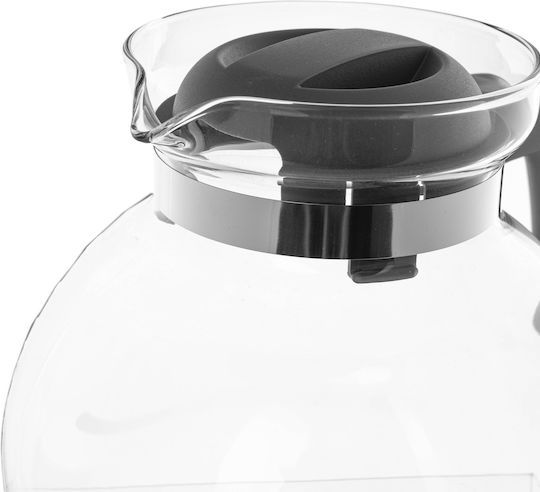 Kadax Чайник Стъклен Сив 1700ml