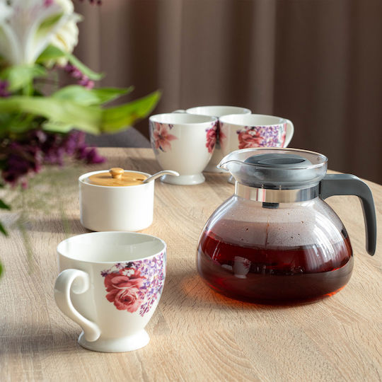 Kadax Чайник Стъклен Сив 1700ml