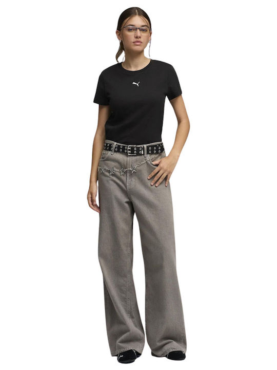 Logo Tricou Damă Negru