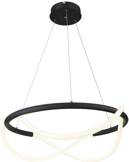 Atman Paris LED Κρεμαστό Φωτιστικό Μαύρο 60εκ.