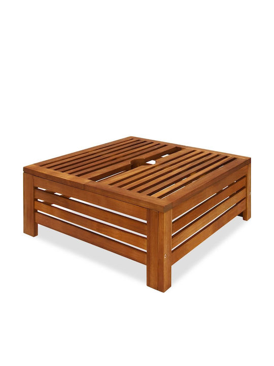 Masă Pentru Spații Exterioare Mici Din Salcâm Maro 62x62x26cm