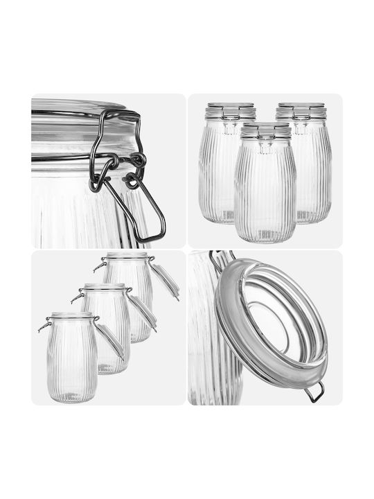 Kadax Glasbehälterdeckel 1450 Ml 3 Stück