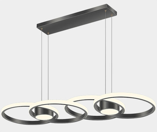 ArkoLight LED Κρεμαστό Φωτιστικό Μαύρο 88εκ.