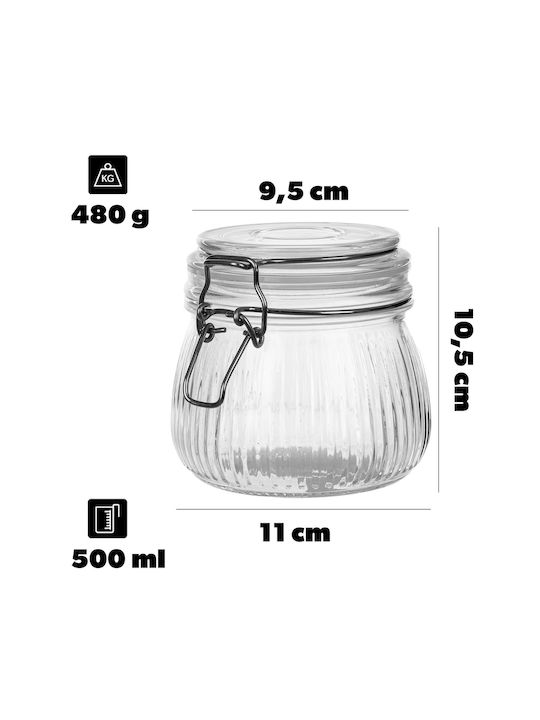 Glass Container Lid 500 Ml 1 Pc