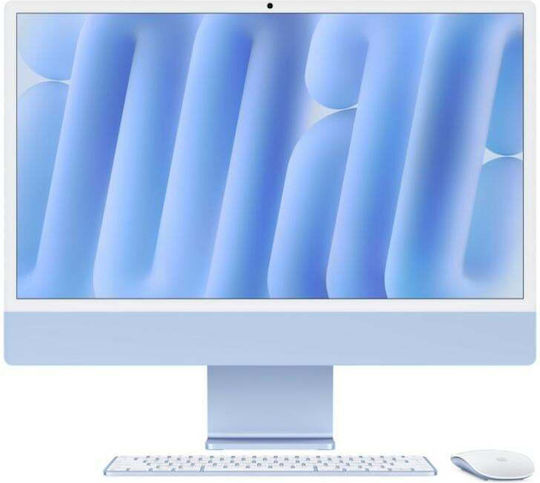 Apple IMac 24" 2024 (M4 8-Core 16GB 256GB SSD GPU cu 8 nuclee macOS) Albastru