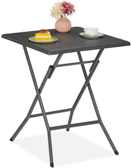 Masă Pliabil 62x62x73buc Gray Masă Pliabil 62x62x73buc Gray