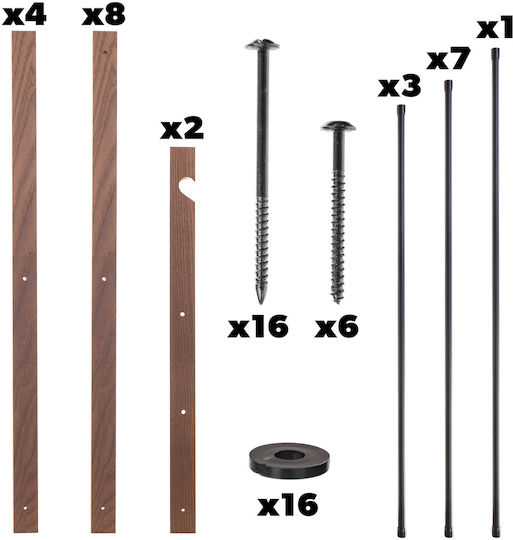 Kadax Folding Floor Wooden Clothes Drying Rack