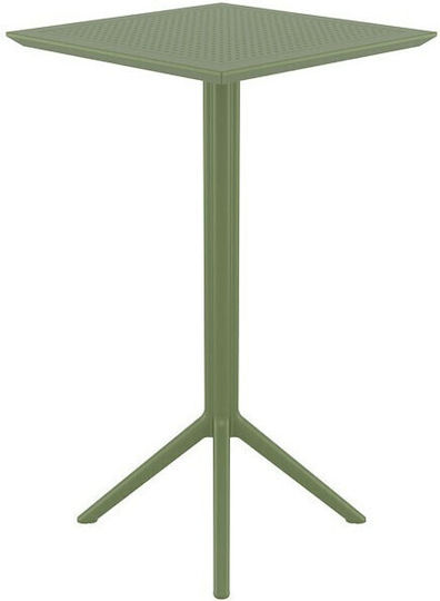 Τραπέζι Μπαρ Sky Πτυσσόμενο 60x60x108