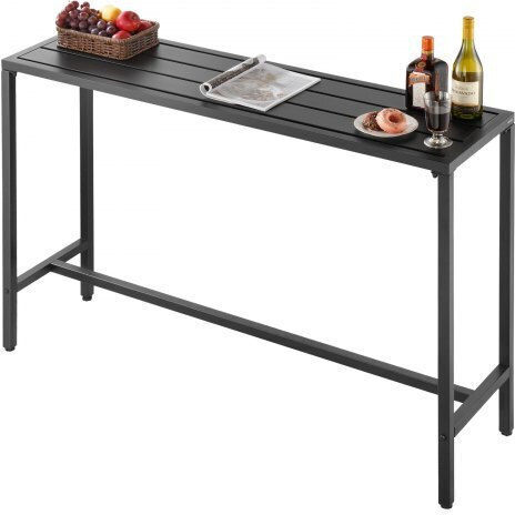 Τραπέζι Μπαρ 140x37.5 Μαύρο Τραπέζι Μπαρ 140x37.5 Μαύρο