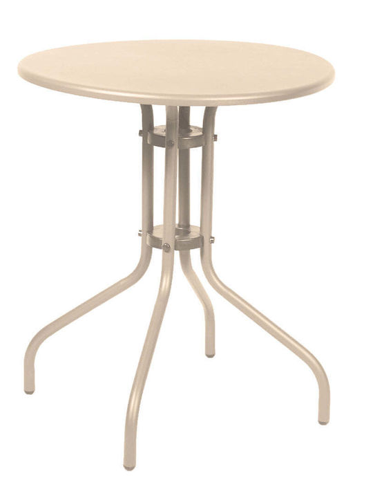 Tisch für kleine Außenbereiche Stabil Ivory 60x60x70cm