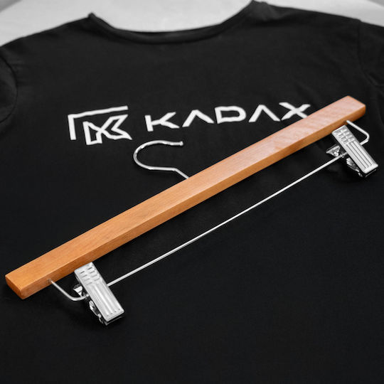 Kadax Κρεμάστρα Ντουλάπας για Παντελόνια Ξύλινη Καφέ 38541