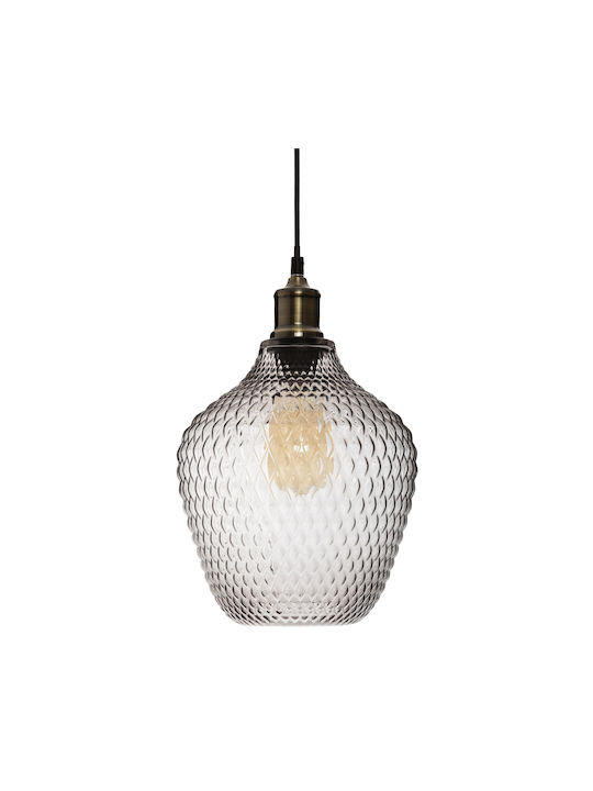 Atmosphera Omaha Adjustable Ceiling Light Transparent with E27 Socket 21x32.5cm