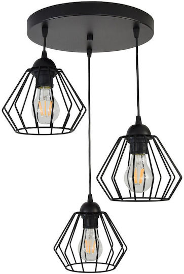 Adviti Κρεμαστό Φωτιστικό Μαύρο 70x40x40εκ. Adviti Κρεμαστό Φωτιστικό Μαύρο 70x40x40εκ.