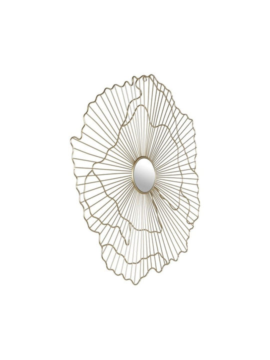 Eglo Wandspiegel mit Gelb Metallisch Rahmen Durchmesser 65cm 1Stück