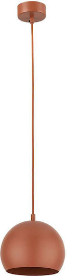 TK Lighting Κρεμαστό Φωτιστικό Κόκκινο 17x150εκ.
