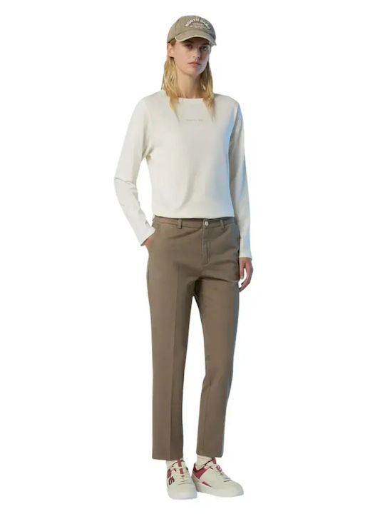 Summer Women's Cotton Blouse Long Sleeve White