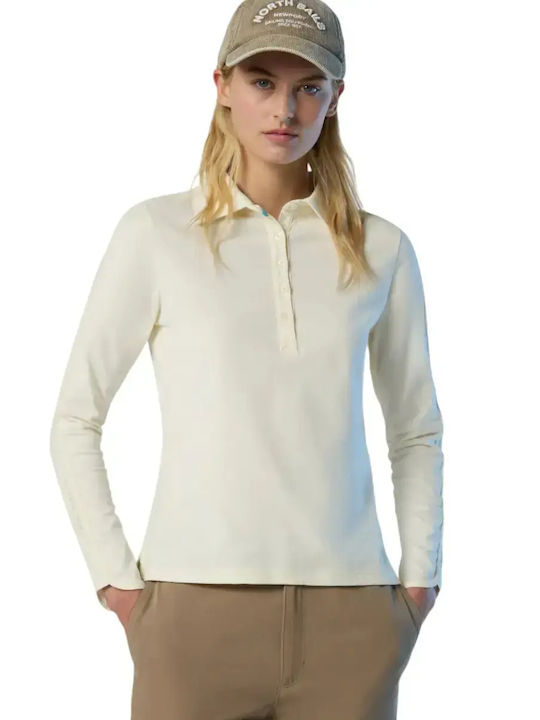 Γυναικεία Polo Μπλούζα Μακρυμάνικη White