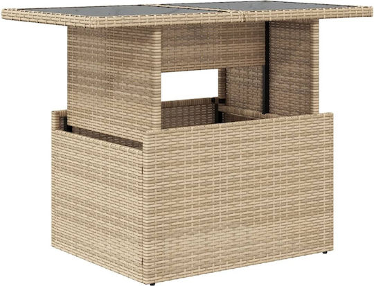 Table Free Standing 100x55x73cm Beige