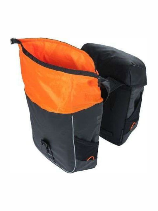 Basil Doppeltes Fahrradkorb-Tasche 34lt Schwarz