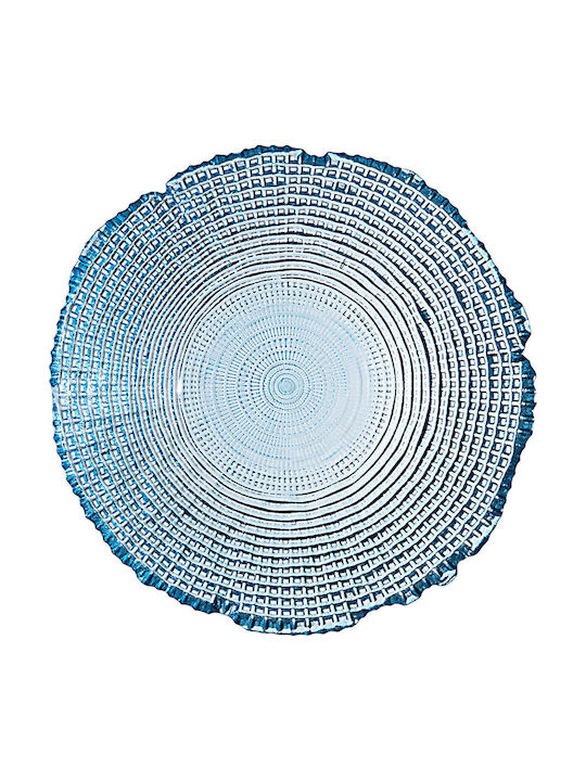Estia Roche Glass Salad Bowl Blue 27.5x8cm 2 Pieces