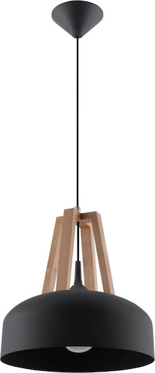 Sollux Casco Hängelampe Schwarz 30x37cm