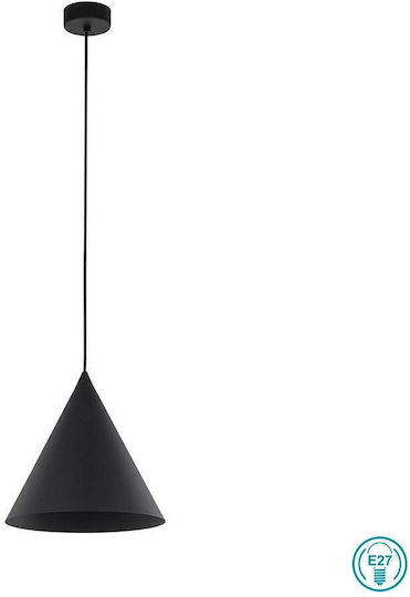 TK Lighting Висящо осветително тяло Черен 25x25x160см.