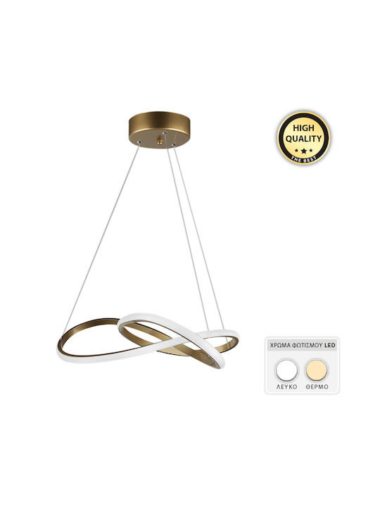 Megapap Luciano Ceiling Light Gold LED 47x40x60cm