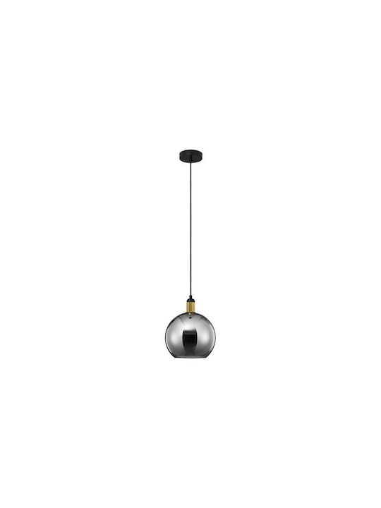 Nova Luce Smoky Ρυθμιζόμενο Κρεμαστό Φωτιστικό Μαύρο 25x12x180εκ.
