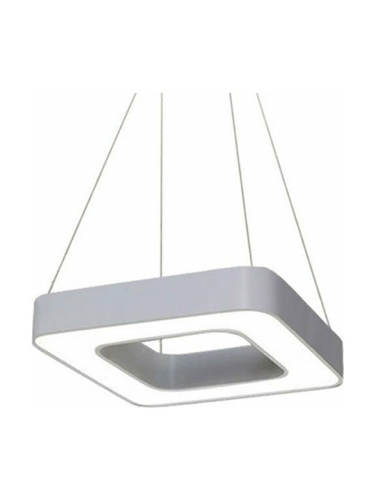 Atman Padova Κρεμαστό Φωτιστικό Ασημί LED 60x60x60εκ.