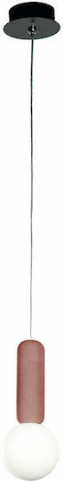 Ondaluce Rosso Pendant Light Red