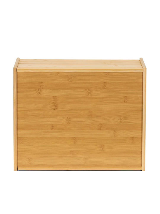 Cutie de Pâine cu Capac din Bambus Bej 39x20x31cm