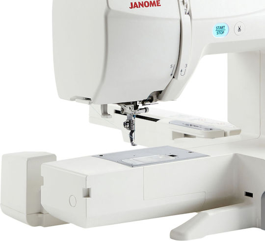 Janome Professionelle Nähmaschine Weiß