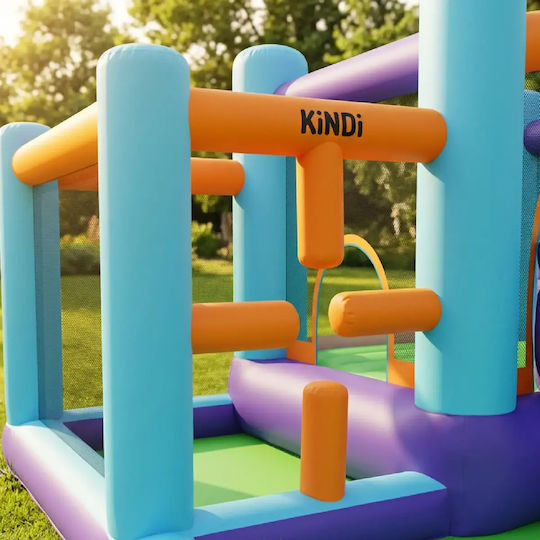 Kindii Saltea Gonflabilă Run & Fun Cu Tobogan Pentru 3+ Ani