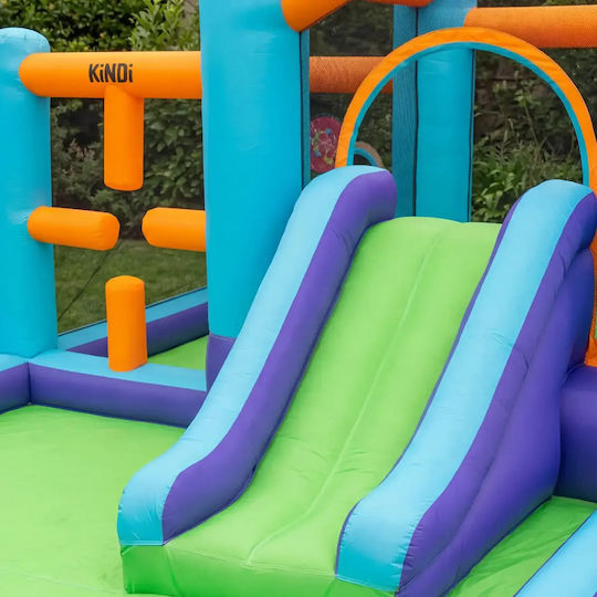 Kindii Saltea Gonflabilă Run & Fun Cu Tobogan Pentru 3+ Ani
