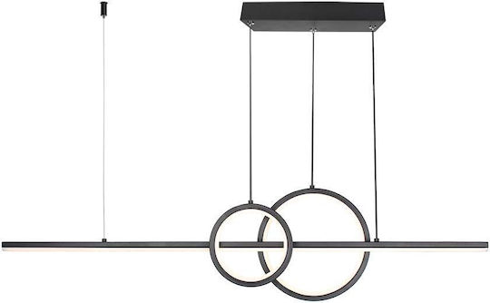 V-TAC Designer Pendant Light Black Rail 91.5x21.5cm