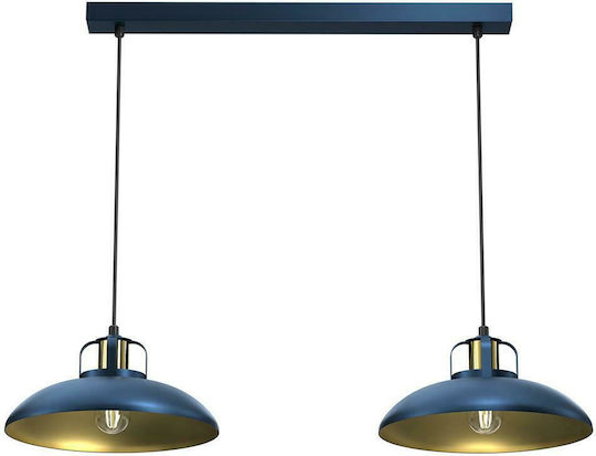 Eko Light Felix Lustră Suspendată Albastru 75cm.