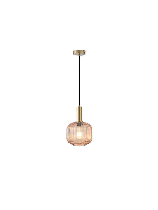 Eurolamp Topaz Hanging Ceiling Light Honey with E27 Socket 20x18x120cm