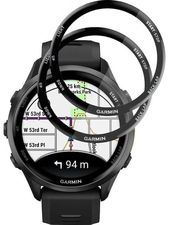 Techsuit Nano Flex Full Face Tempered Glass Pentru Garmin Forerunner 970 / Forerunner 570 2 Bucăți