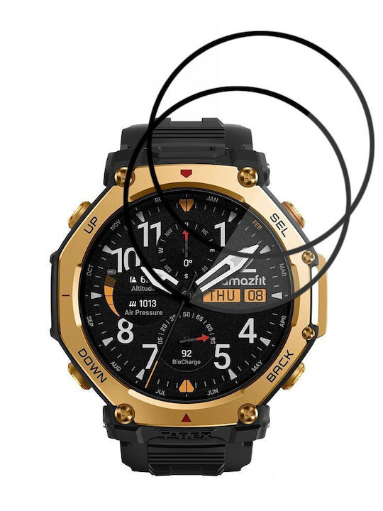Techsuit Nano Flex Full Face Tempered Glass για το Amazfit T-Rex 3 Pro 48mm 2τμχ