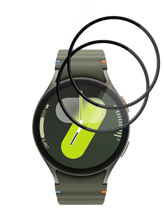Techsuit Nano Flex Full Face Tempered Glass For Galaxy Watch7 44mm 2 Pieces