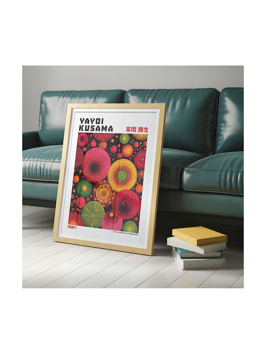 Poster Yayoi Kusama Mushrooms Dandelions Art400 30cm X 40cm