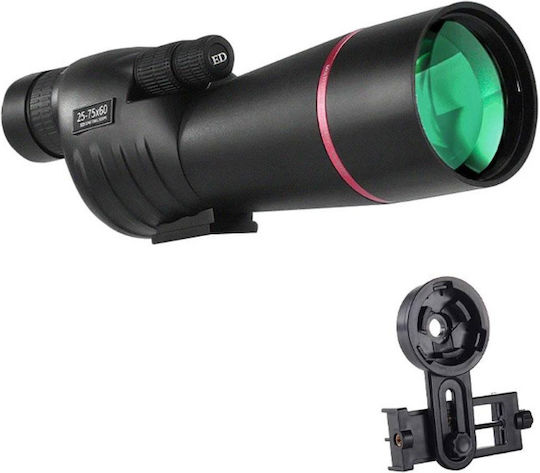 25-75x60 Spotting Monocular Powerful Telescope Waterproof Long Range Tripod Bird Watching Spv T