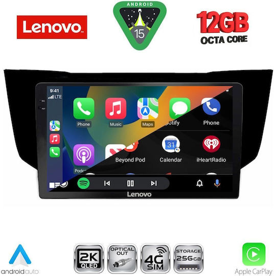 Lenovo Ηχοσύστημα Αυτοκινήτου για BMW X1 / X3 / X4 Lexus RX300 2003-2008 (Bluetooth/USB/WiFi/GPS/Apple-Carplay/Android-Auto) με Οθόνη Αφής 9"