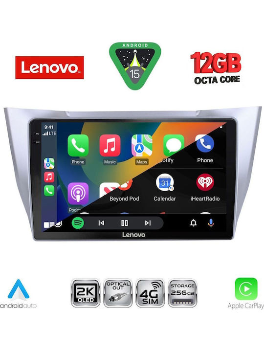 Lenovo Car Audio System for BMW X1 / X3 / X4 Lexus RX300 2003-2008 Bluetooth USB WiFi GPS Apple CarPlay Android Auto with 10" Touch Screen