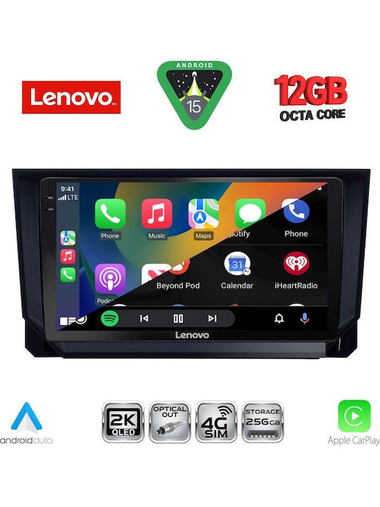 Lenovo Car Audio System for BMW X1 / X3 / X4 Seat Arona / Ibiza 2018 (Bluetooth/USB/WiFi/GPS/Apple CarPlay/Android Auto) with 9" Touch Screen