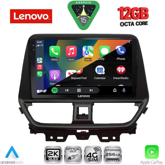 Lenovo Car Audio System for Suzuki Baleno BMW X1 / X3 / X4 2022 (Bluetooth/USB/WiFi/GPS/Apple CarPlay/Android Auto) with 9" Touch Screen