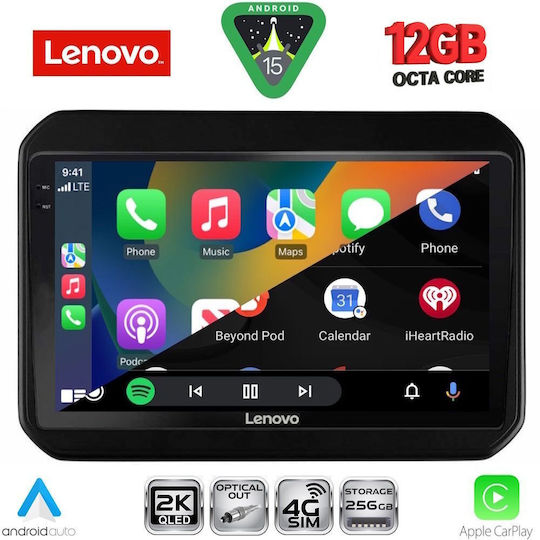 Lenovo Ηχοσύστημα Αυτοκινήτου για Suzuki Ignis BMW X1 / X3 / X4 2016 (Bluetooth/USB/WiFi/GPS/Apple-Carplay/Android-Auto) με Οθόνη Αφής 9"